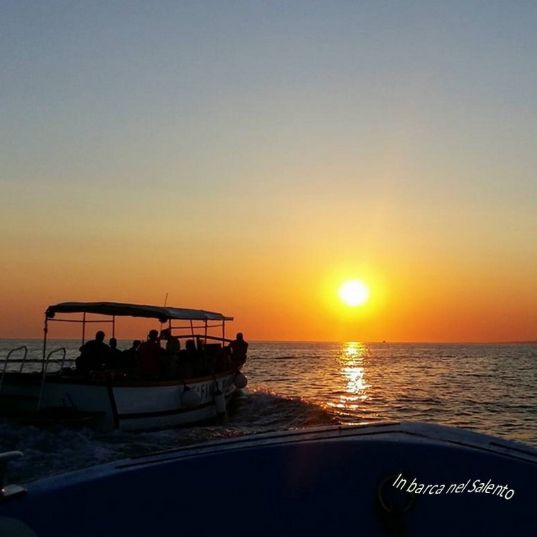 Tramonto in barca Ionio